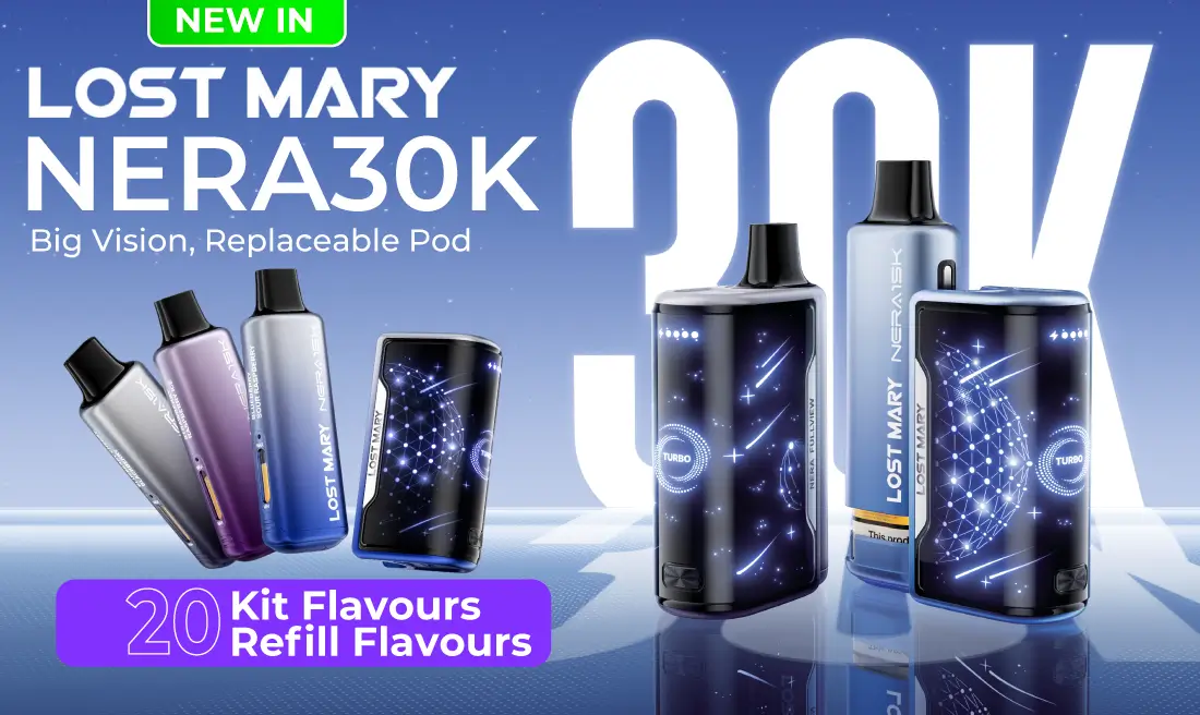 Lost Mary Nera Kit - 10 NEW FLAVOURS - New In